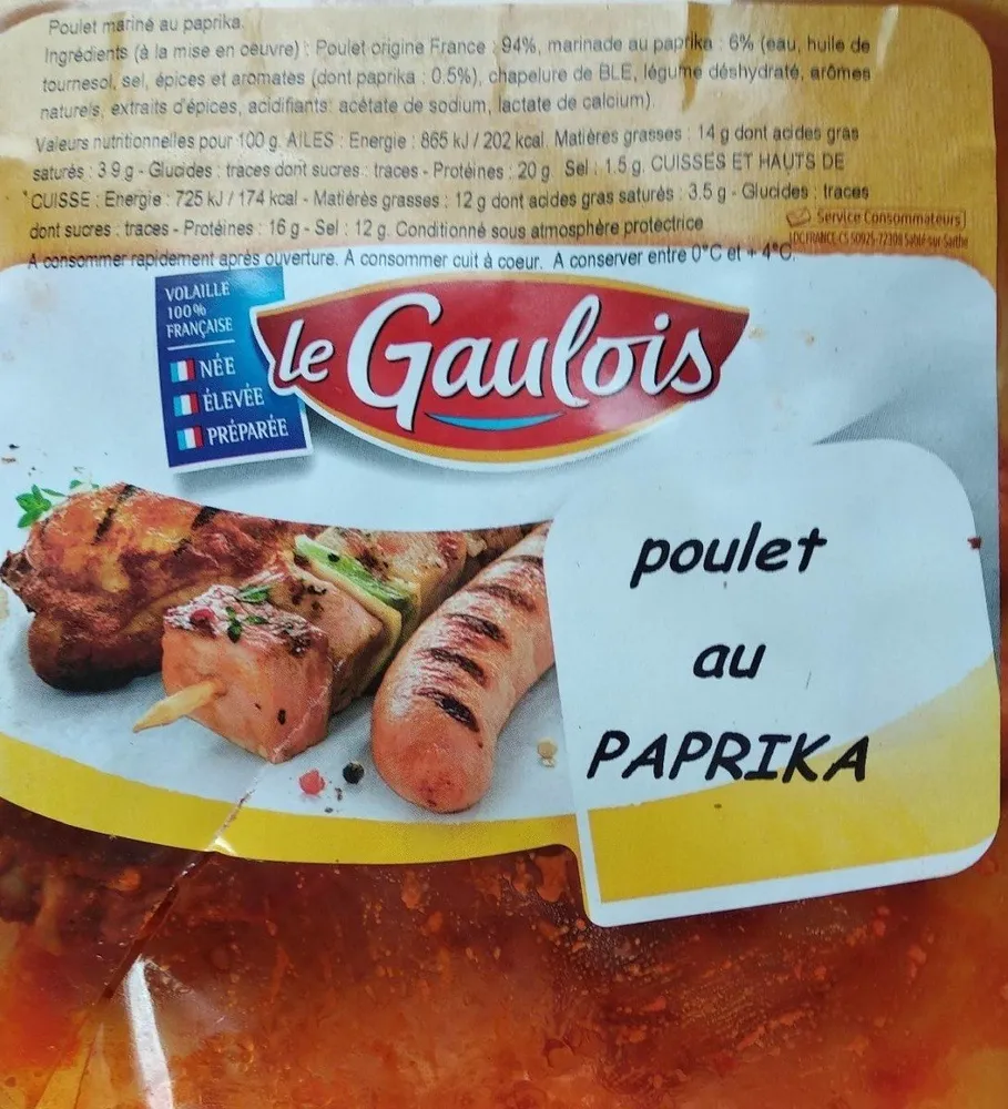Poulet au paprika
