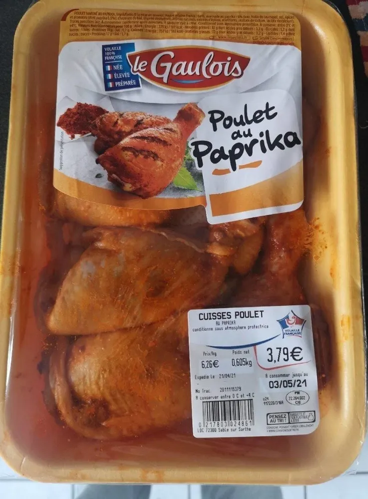 Poulet au paprika