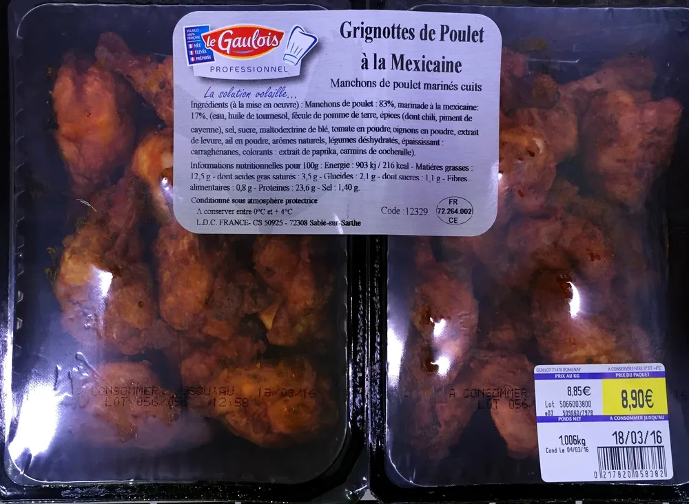 grignottes de poulet à la mexicaine