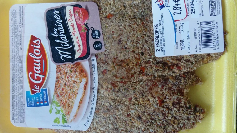 Escalopes les milanaises