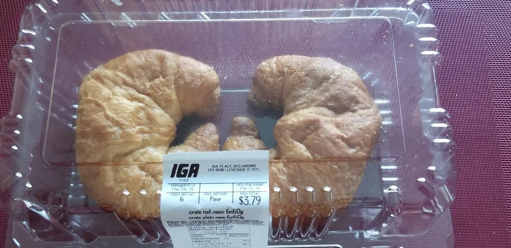 Croissant naturel nouveay