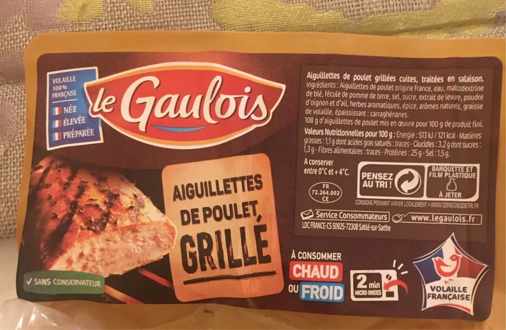 Aiguillettes de poulet Grillé