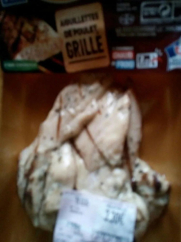 Aiguillettes de poulet grillé