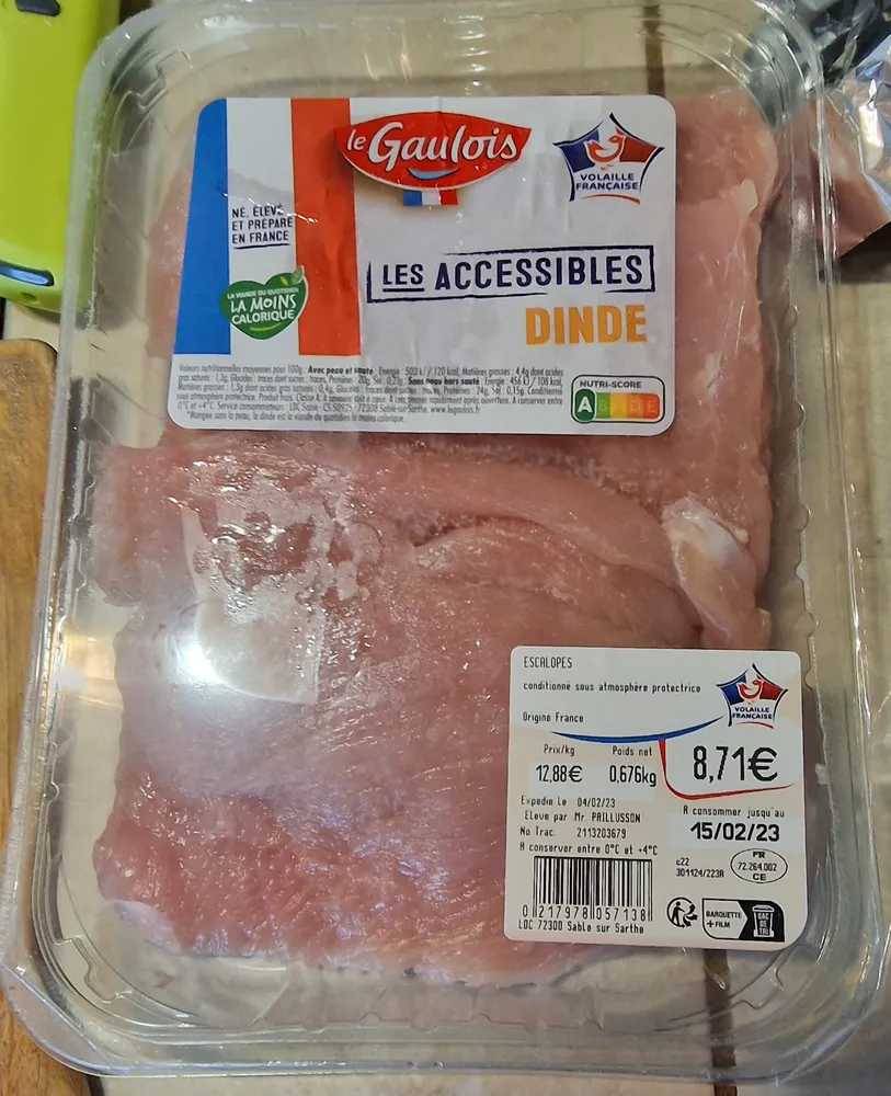 Escalopes de dinde
