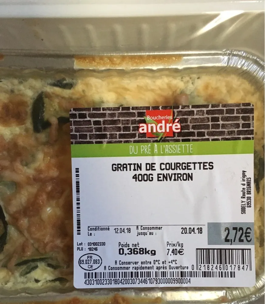 Gratin de courgettes