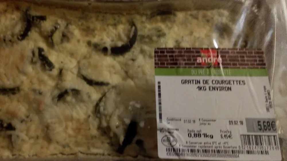 GRATIN DE COURGETTES