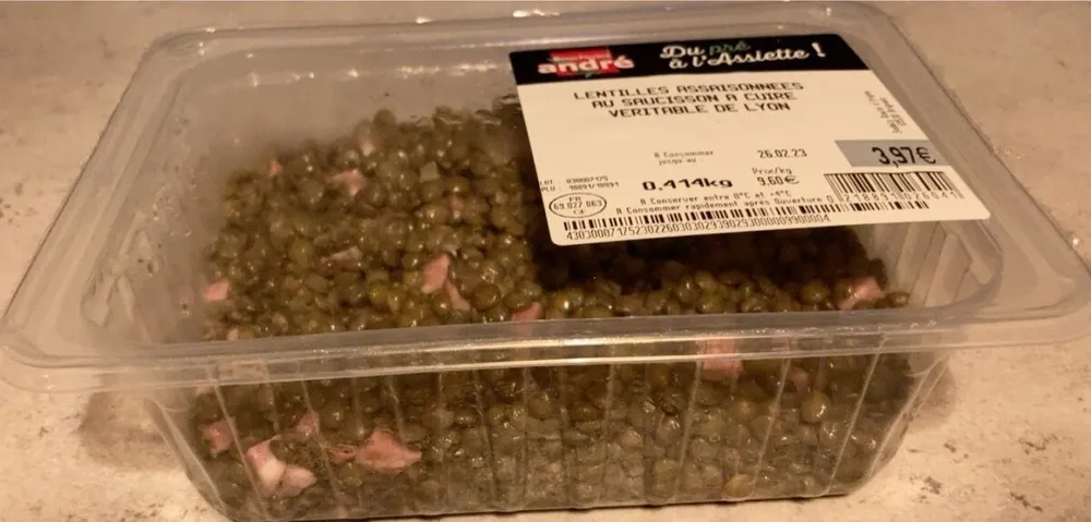 Salade lentilles
