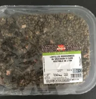 Lentilles asaisonnées au saucisson a cuire veritable de lyon