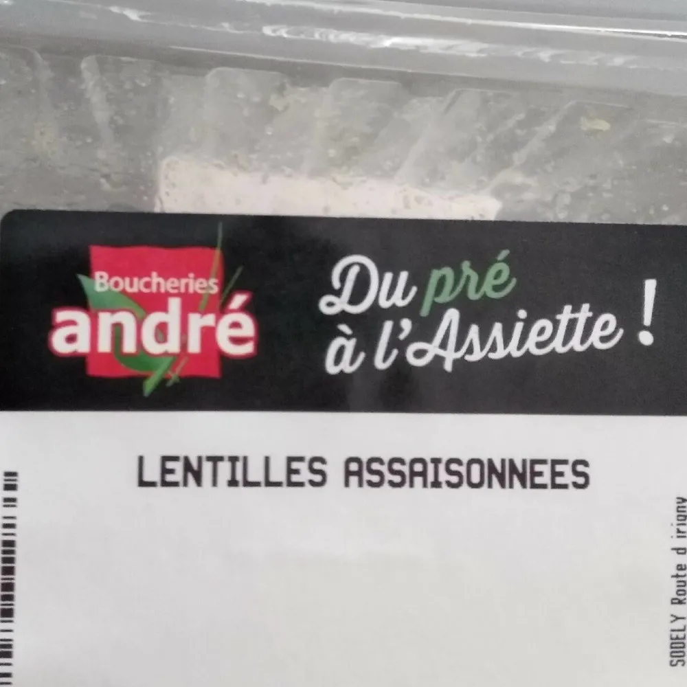 Lentilles assaisonnés