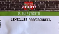 Lentilles assaisonnées