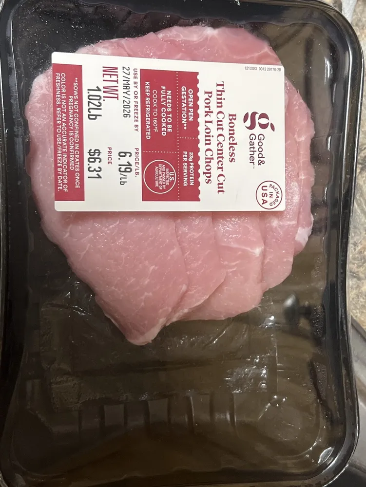 Pork thin Center Cut