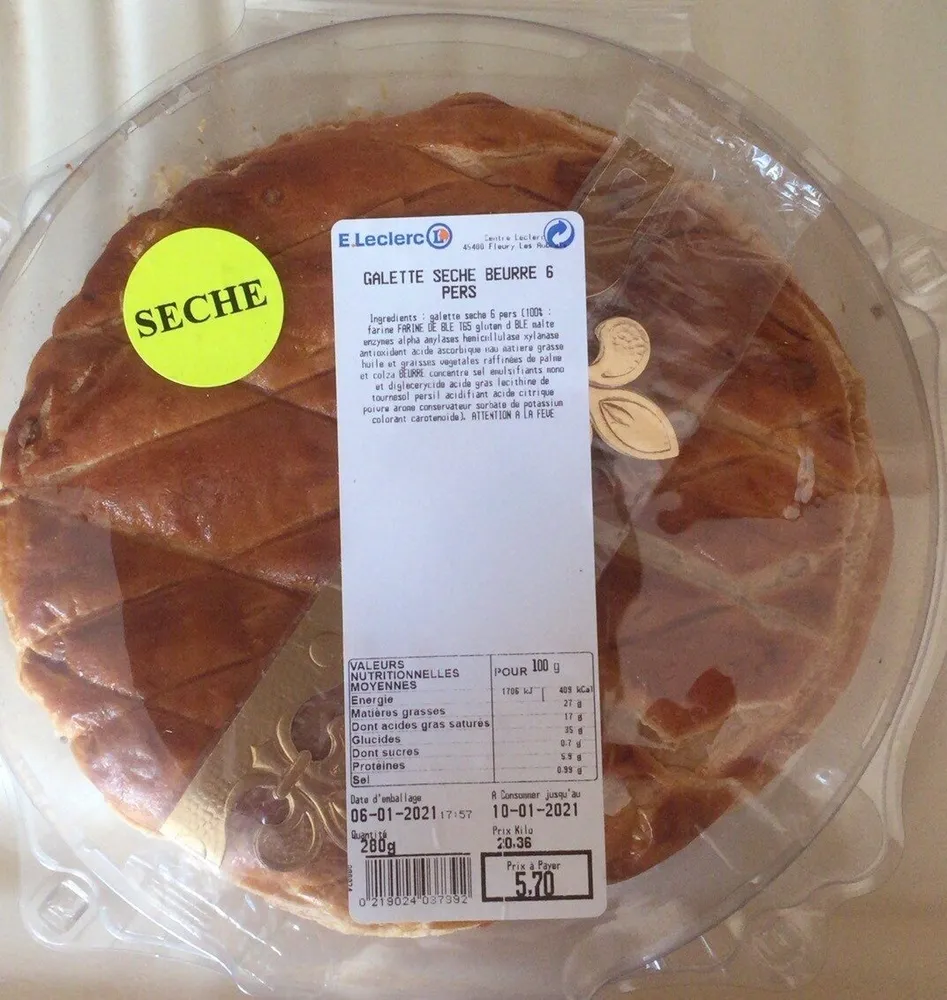 Galette sèche beurre