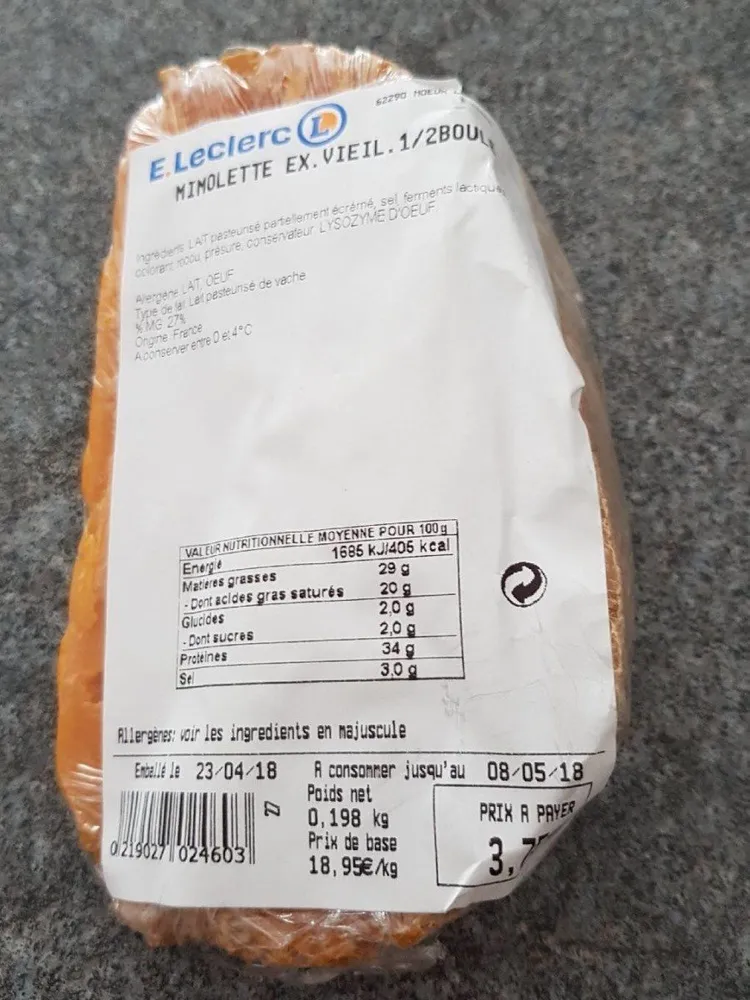 Mimolette extra vieille