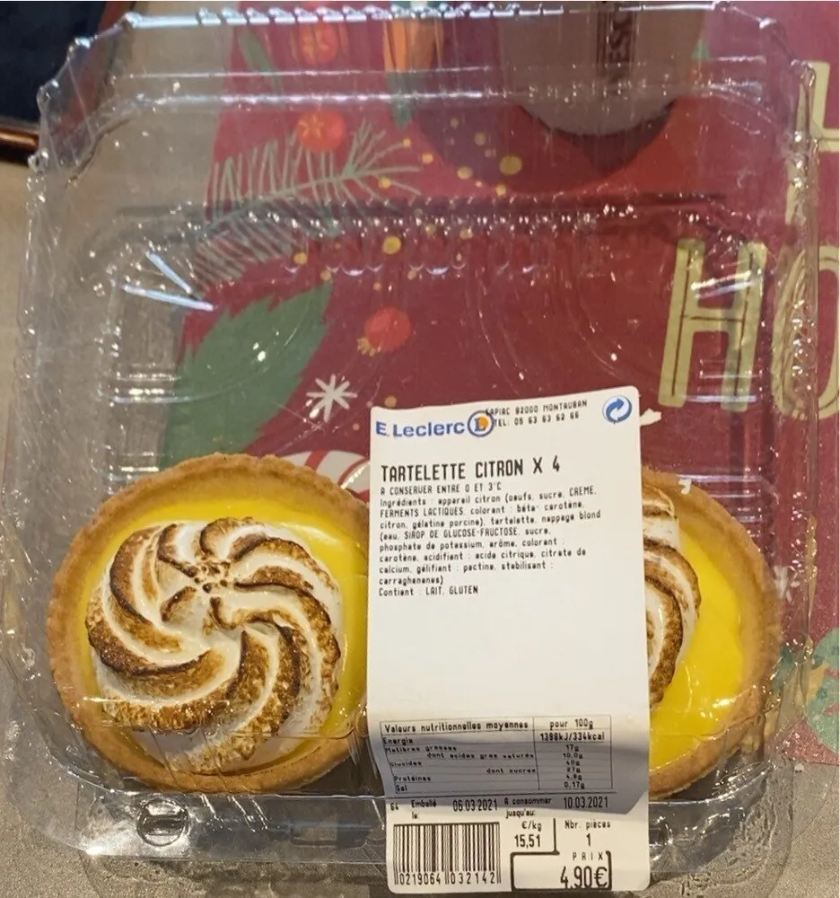 Tartelette citron