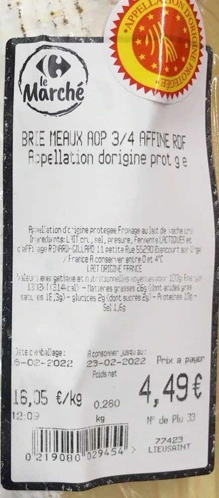 Brie Meaux Aop