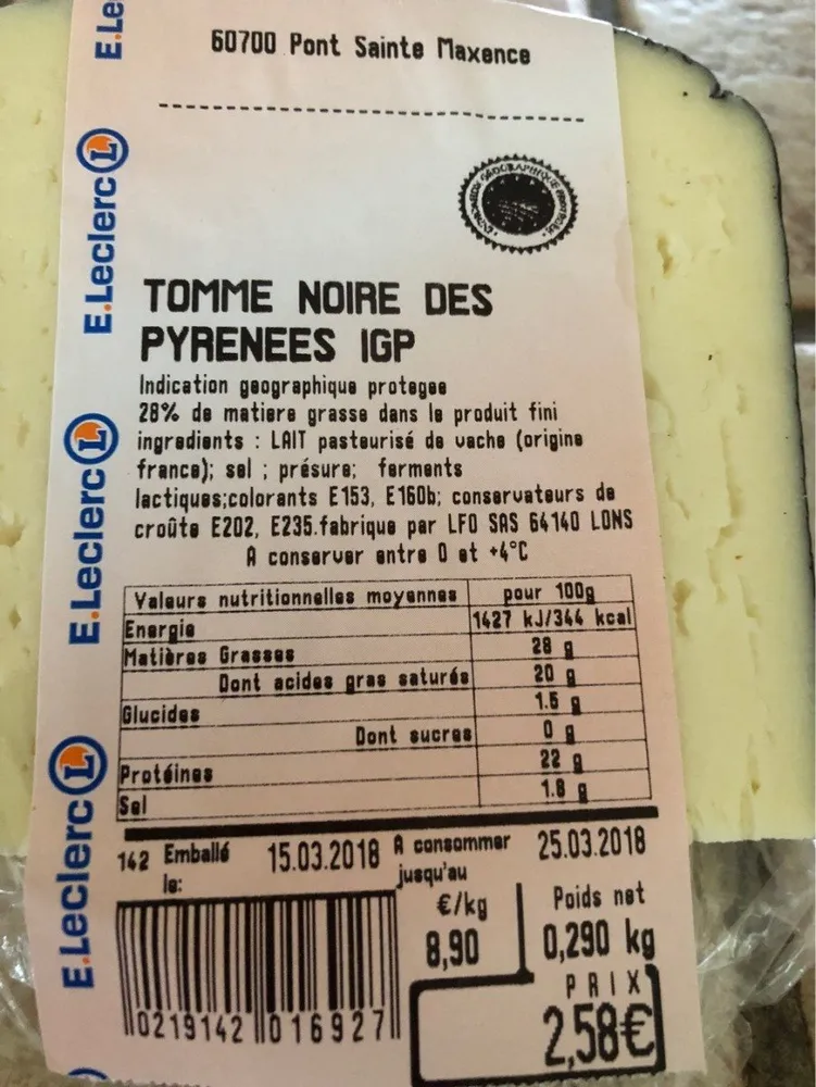 Tomme noire des Pyrenees