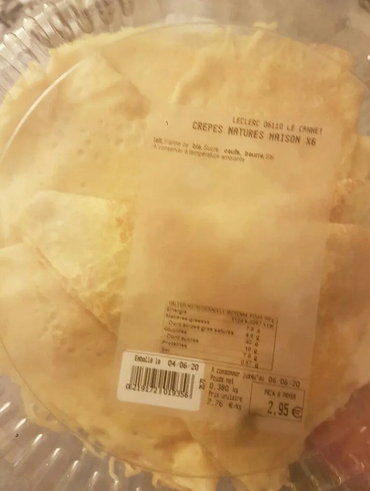 Crêpes nature maison