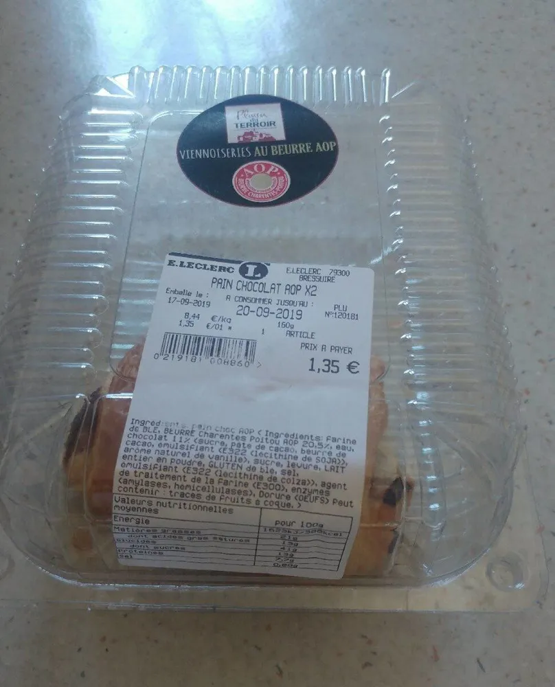 Pain chocolat aop
