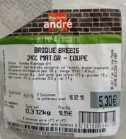 Brique brebis 34% mat gr