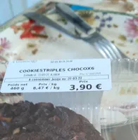 Cookie triples chocolat