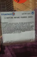 Muffins nature fourrés choco