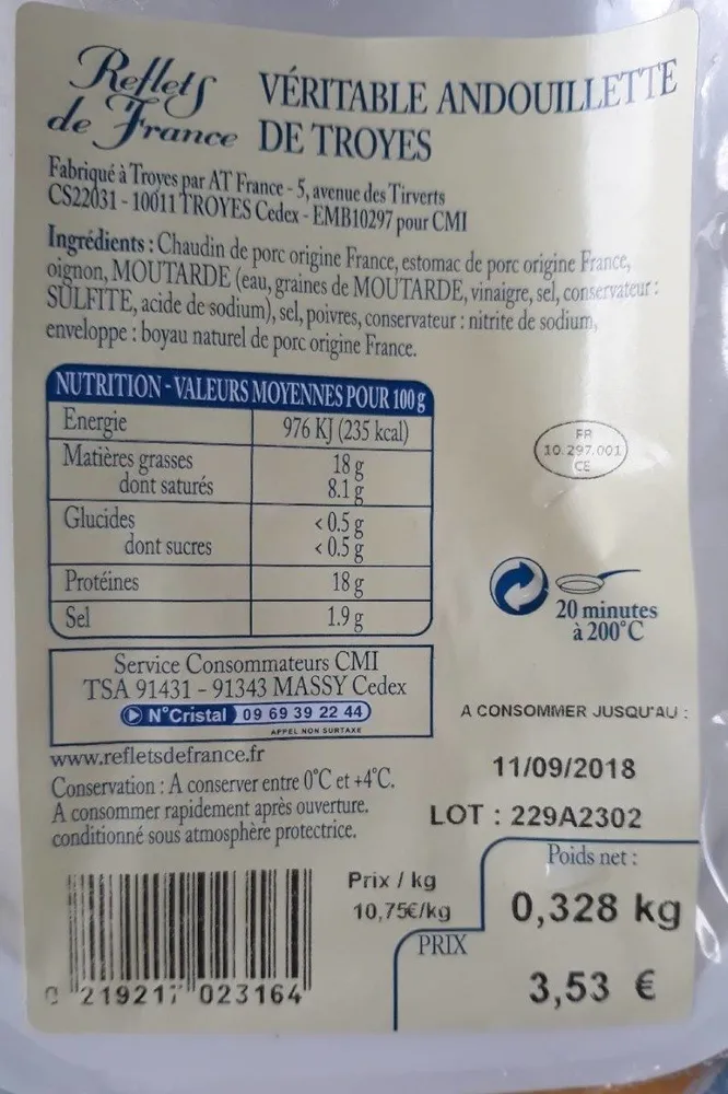 Véritable andouillette de Troyes
