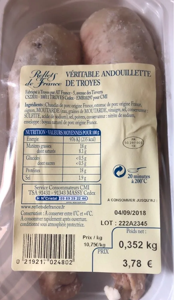 Véritable  andouillette de Troyes