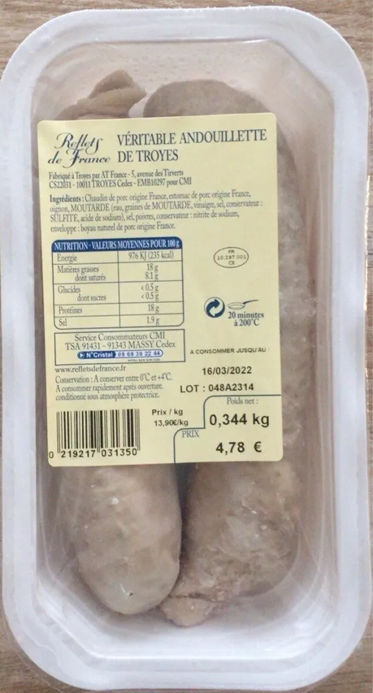 Veritables andouillette de Troyes