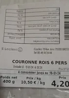 Couronne rois 6 pers