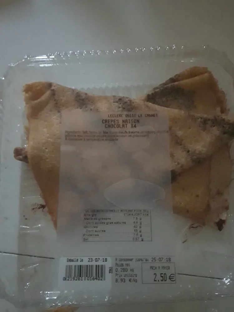 Crêpes maison chocolat x41