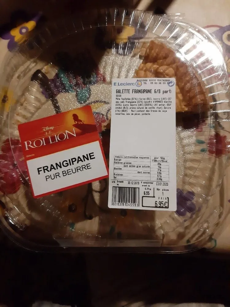 Galette frangipane 6/8 parts