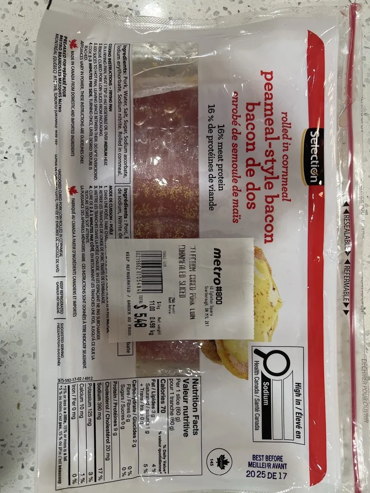 peameal-style bacon