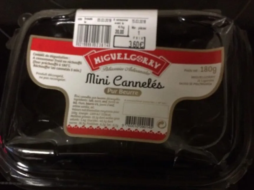 Mini cannelés pur beurre