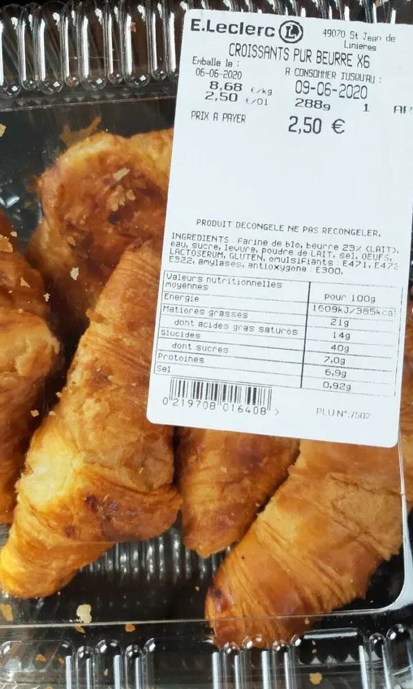 Croissants pur beurre