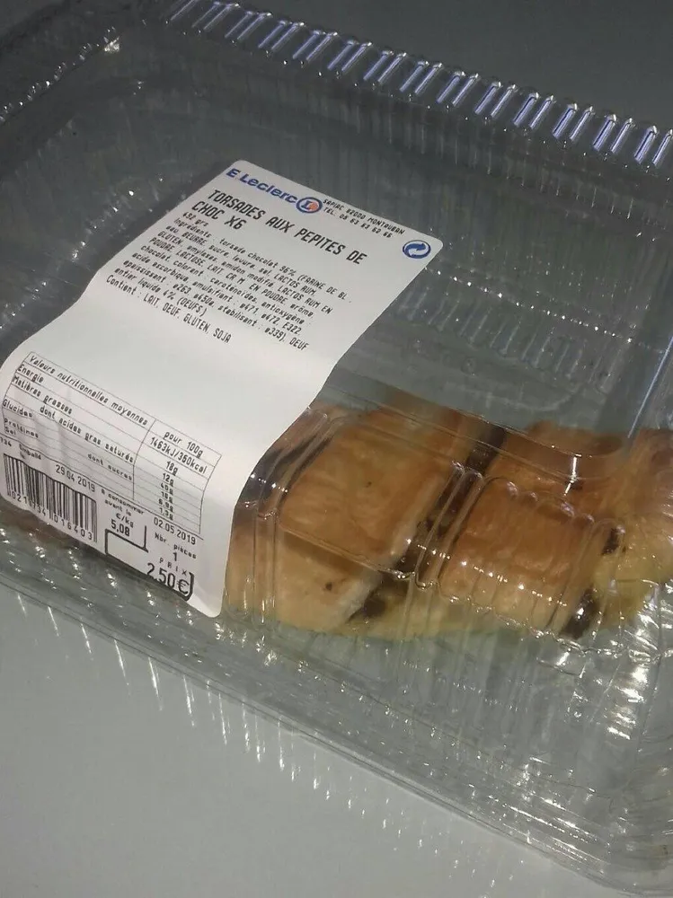 TORSADES AUX PÉPITES DE CHOC ×6