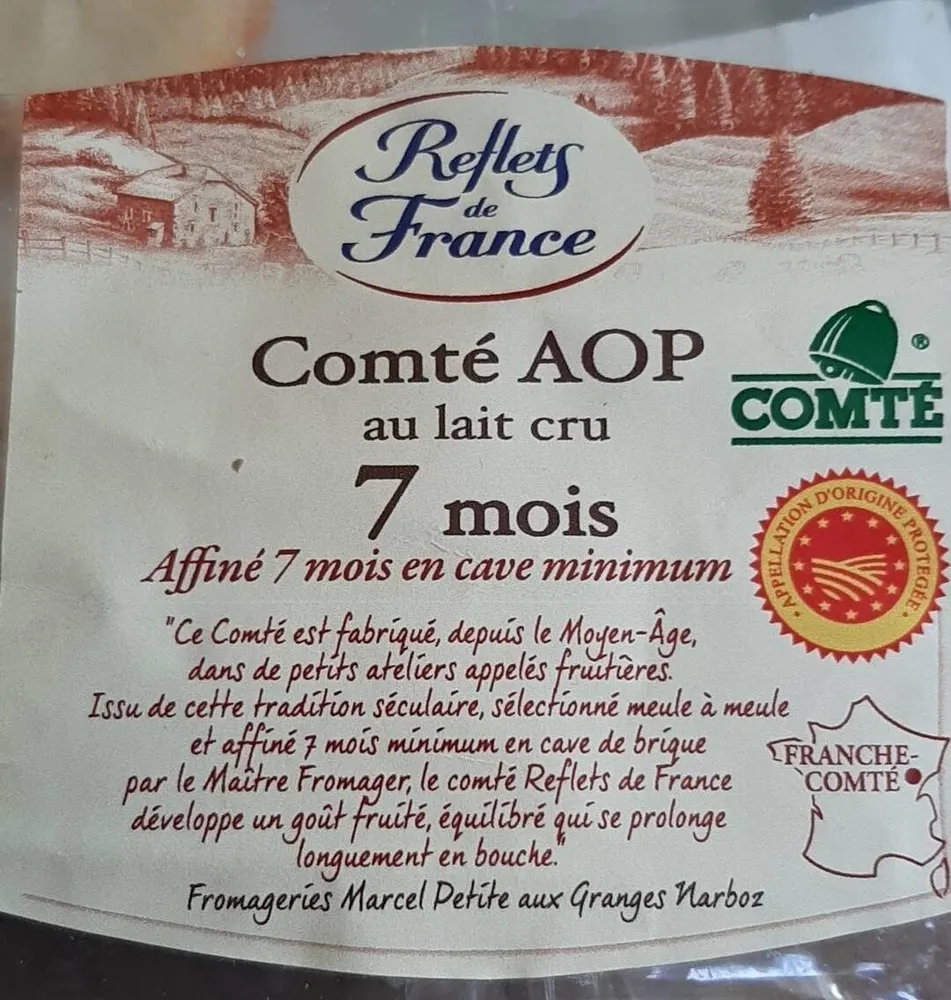 Comté AOP au lait cru 7 mois d affinage