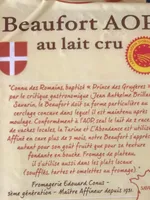 Beaufort aop au lait cru