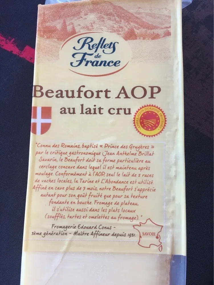 beaufort AOP lait cru