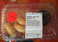 Mini donut's natures sucre/choc decongeles