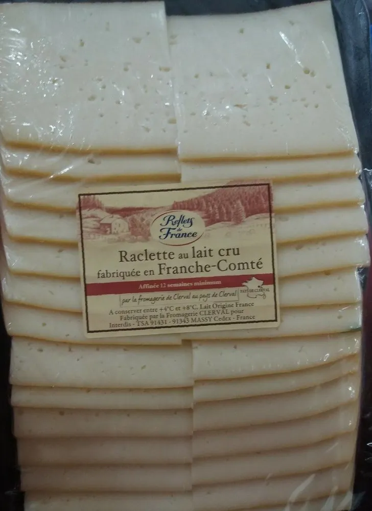 Raclette au lait cru fabrique en Franche Comté