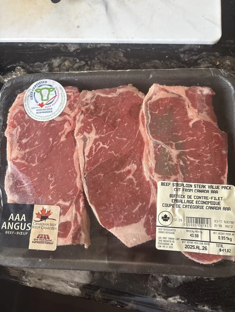 AAA Beef Striploin Steak