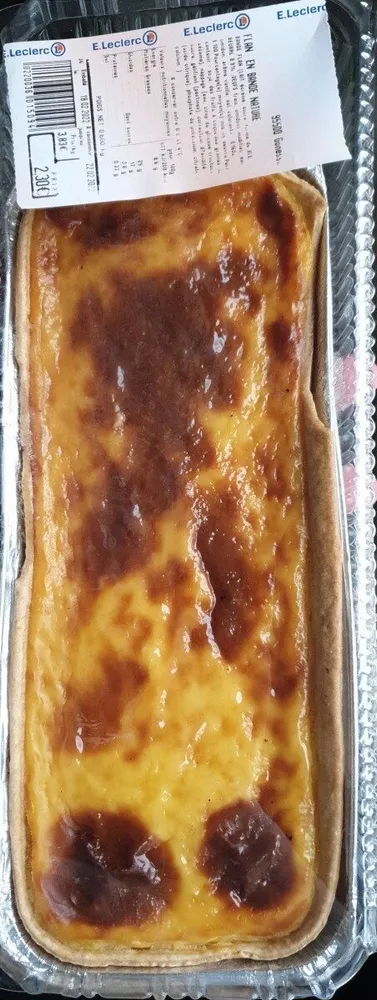 Flan en bande nature