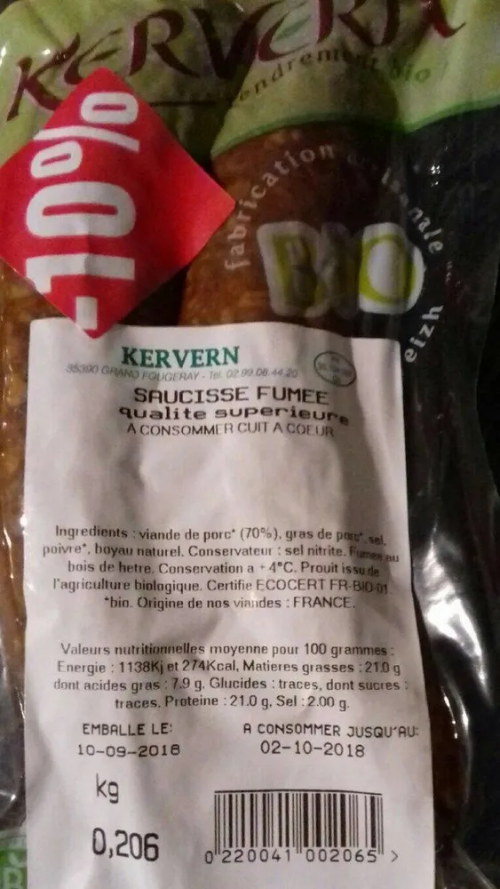 Saucisse fumée