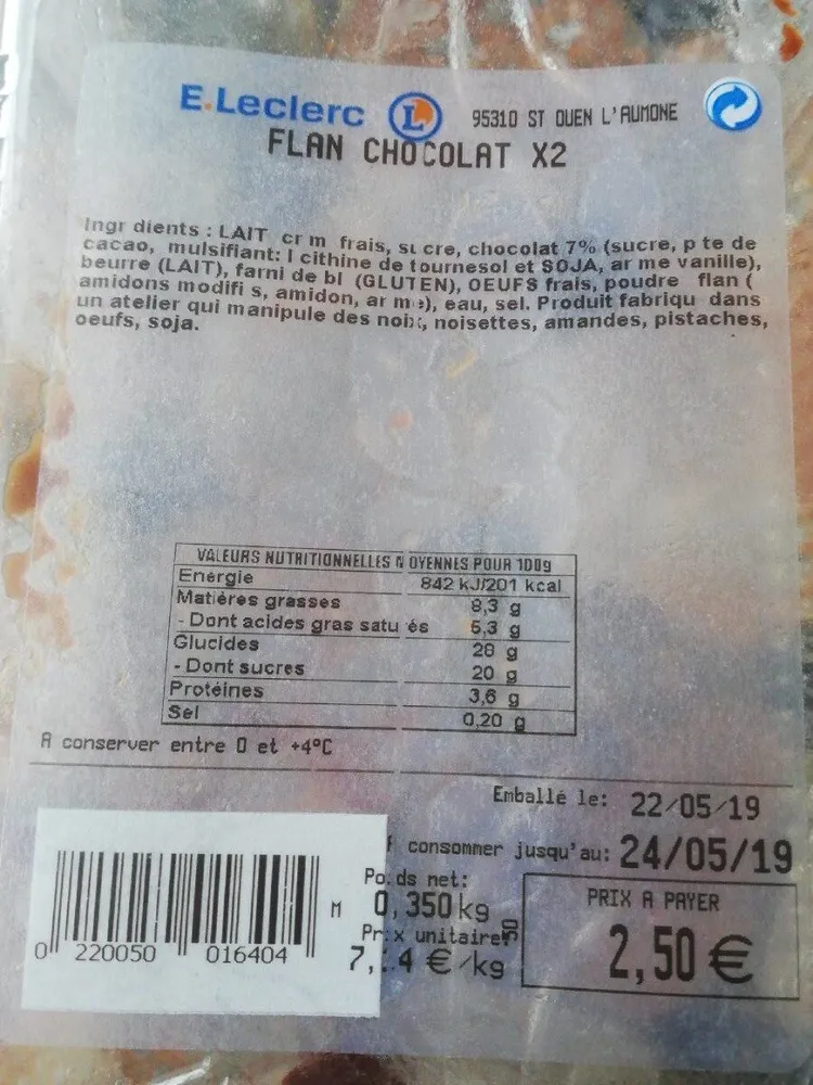 Flan Chocolat
