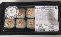 Maki thon curry rouge