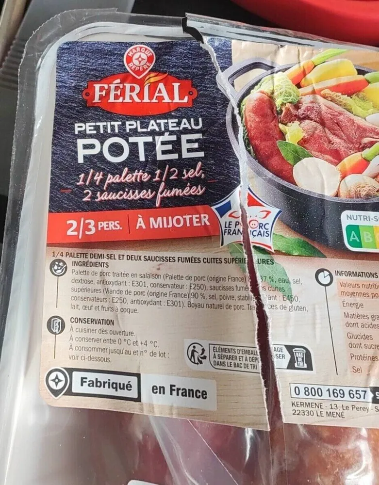 Petit plateau potée
