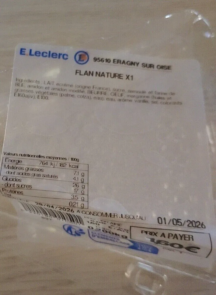Flan Nature