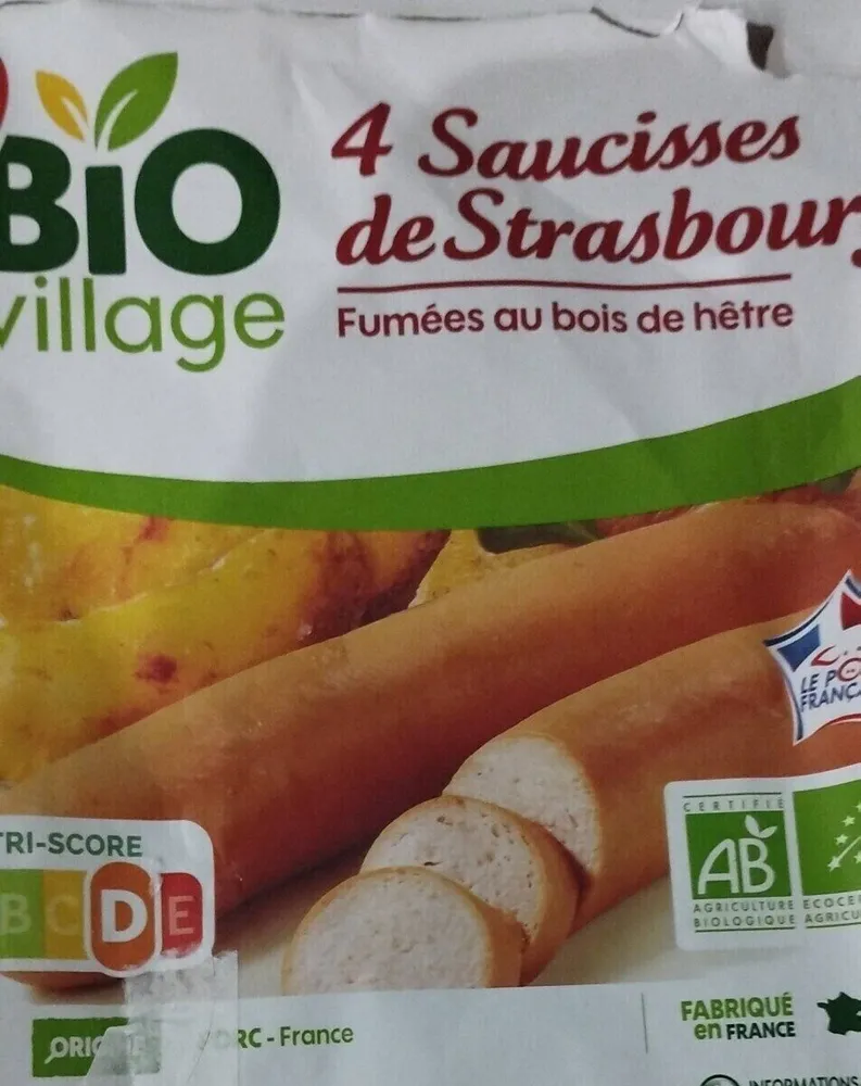 4 saucisses de Strasbourg fumées au bois de hêtre