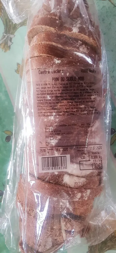 Pain au seigle noir