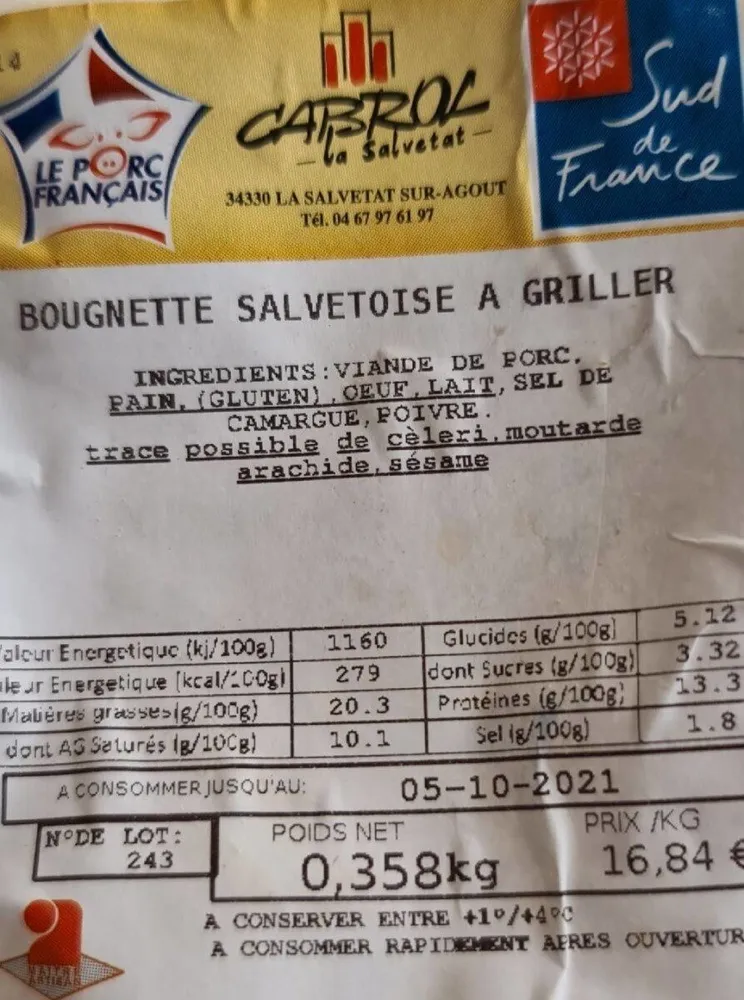 Bougnette salvetoise